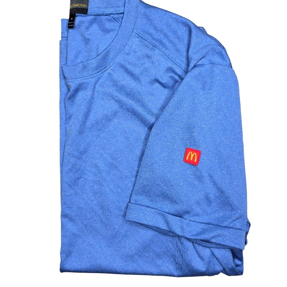 McDonalds Blue T-Shirt Medium Apparell Collection Soft Cotton Blend employee top